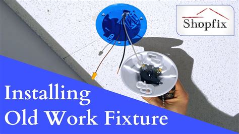 how to install ceiling electrical box|old work ceiling box installation.